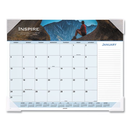 Motivational Panoramic Desk Pad, 22 x 17, Motivational, 2021