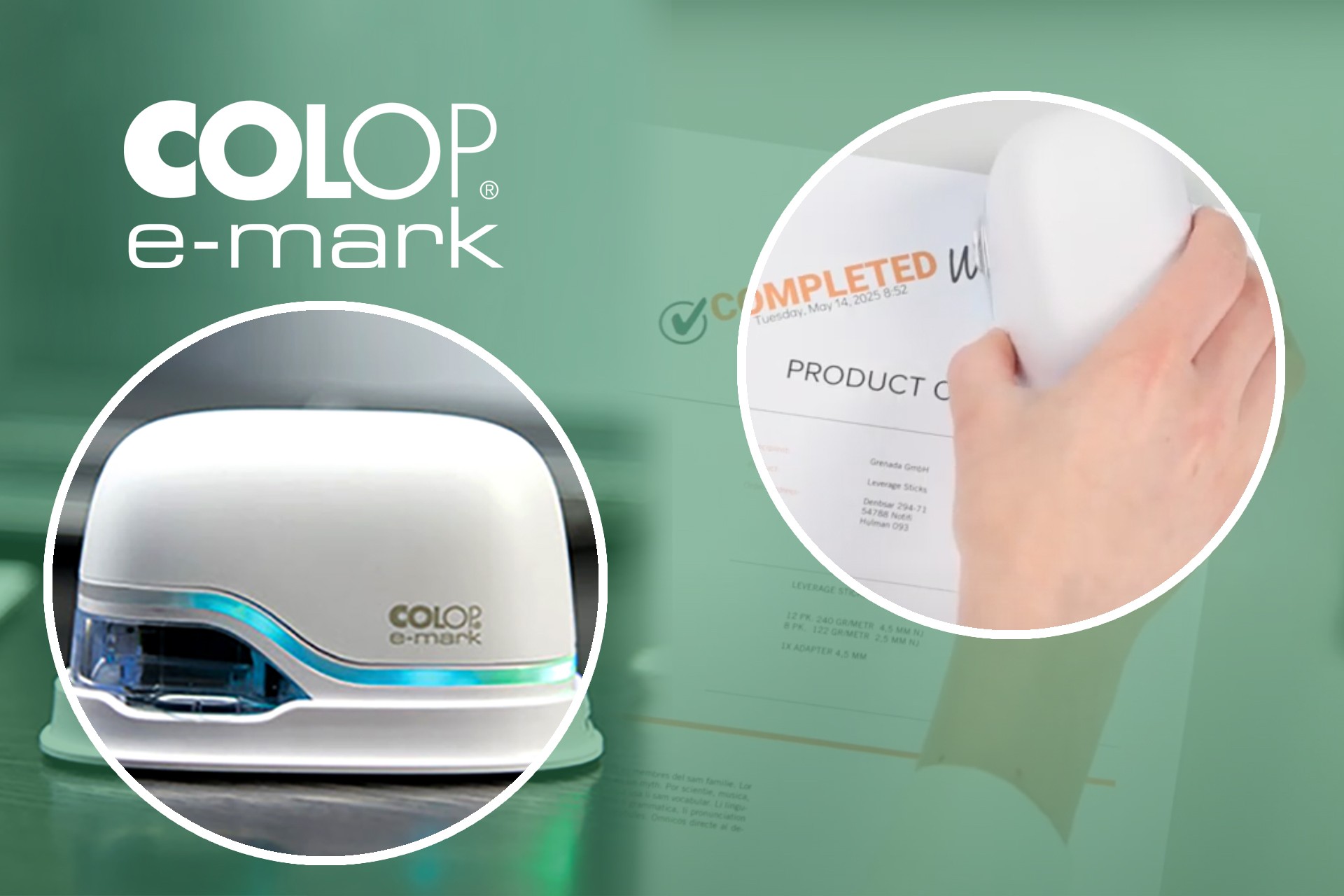 North American Office Products Award Winning COLOP e-mark